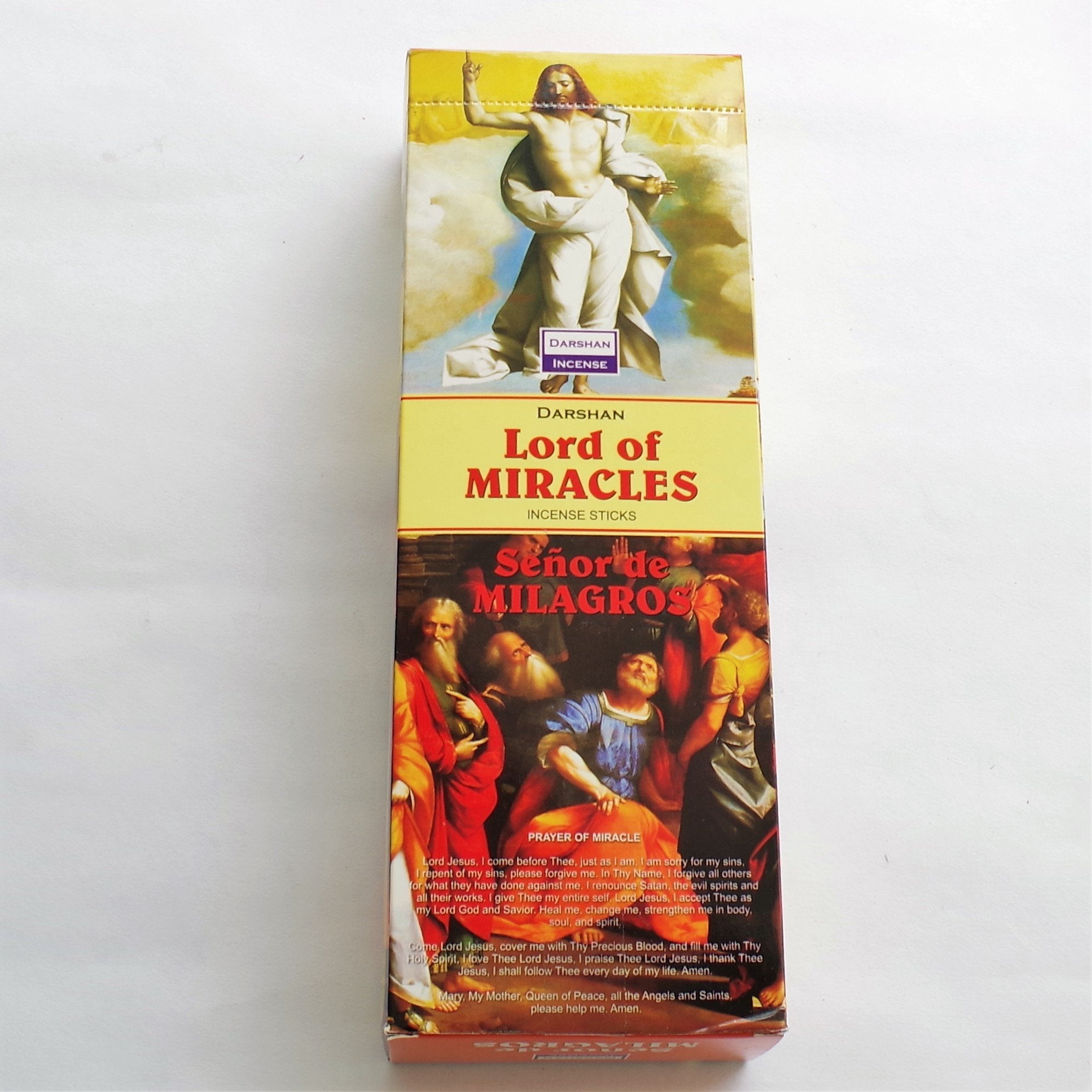Caja de Incienso Darshan Señor de los Milagros
