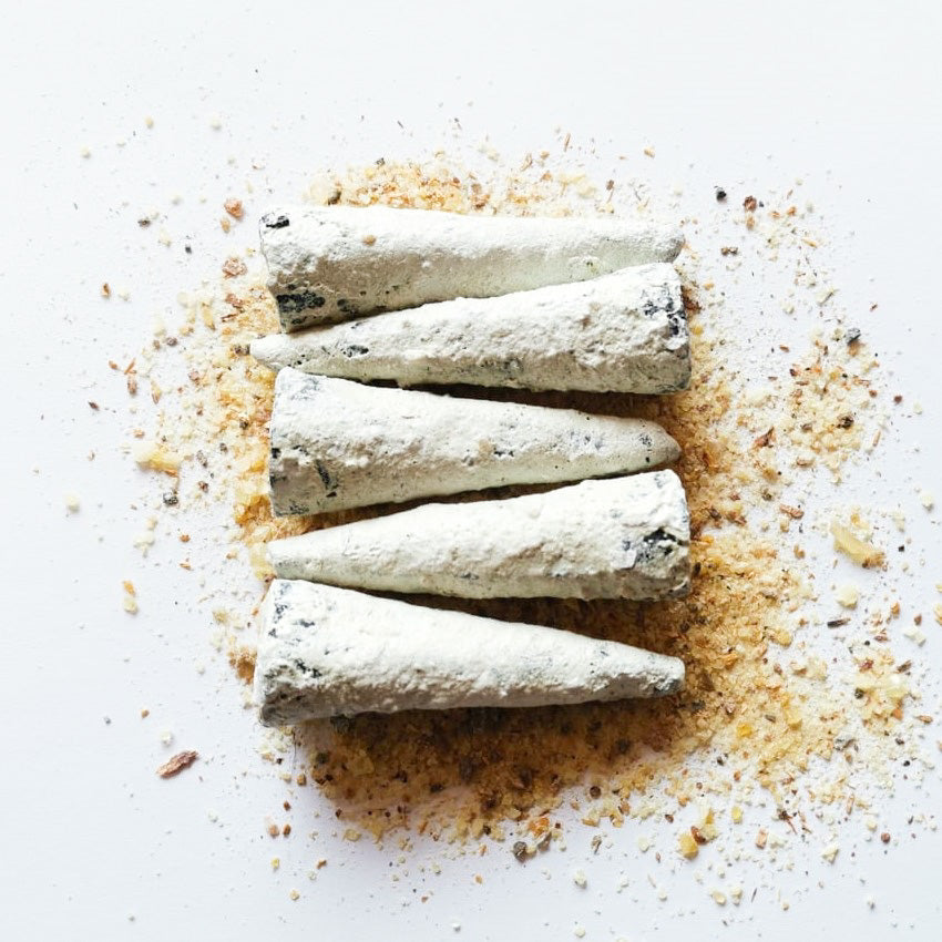 5 Conos Jumbo 7.5cm de Incienso de Copal Blanco Tradicional